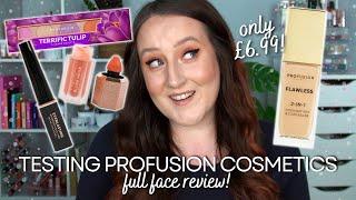 TESTING PROFUSION COSMETICS! - Flawless 2 in 1 Foundation & Concealer! Full Face Of Profusion Makeup