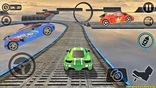 Impossible Car Tracks 3D: Green, Blue & Red Cars Driving Stunt Levels 13,14 & 15 - Android GamePlay