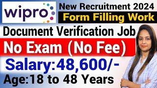 Wipro Document Verification Job | Wipro Recruitment 2024|WIPRO Work From Home Jobs | Jobs June 2024