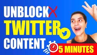 How to Unblock Potentially Sensitive Content On Twitter