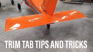 Rans S-21 Outbound Trim Tab Assembly, Tips and Tricks