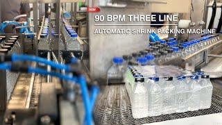 Mineral Water Bottle Shrink Wrapping Machine | Fully Automatic Bottle Shrink Packing Machine