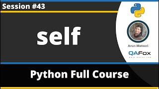 self in Python (Python Tutorial - Part 43)