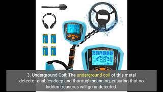 review of Underground Metal Detector Adjustable Gold Silver Jewelry Treasure W/ LCD Display Sea...