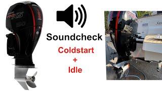 Mercury Pro XS 150 COLD START + IDLE | Clear Sound | Outboard