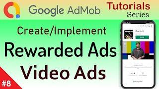 How to Create Rewarded Ads in Android Studio | Rewarded Video Ads | Video Ads | Video Ads in ADMOB