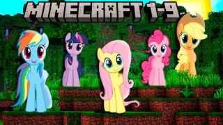 My Little Pony Plays Minecraft 1-9 Compilation
