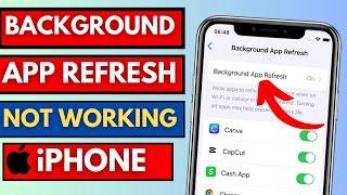 How To Fix Background App Refresh Not Working on iPhone || Background App Refresh on iphone