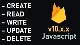 Read, Write, Update, Delete | Firebase Realtime Database v10.3 | Javascript