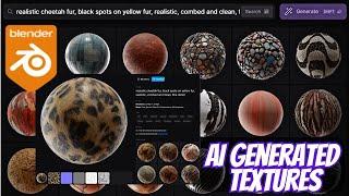 Generating textures with the help of AI
