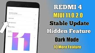 Redmi 4 MIUI 11 New Update Hideen Feature Dark Mode | Redmi 4 MIUI 11.0.2.0 Update