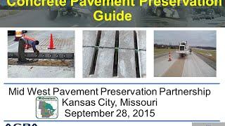 Concrete Pavement Preservation Guide