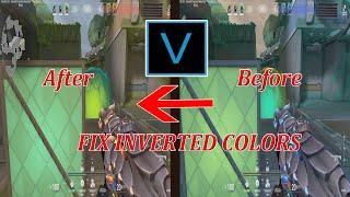 Vegas Pro | Inverted Colors Bug  Fix  | (Working 2022)