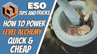 ESO How to power level alchemy in ESO -  Elder Scrolls Online Dragonhold