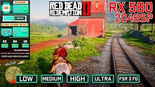Red Dead Redemption 2 : RX 580 2048SP - All Settings - FSR 3 MOD FG