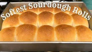 Softest Sourdough Dinner Rolls Recipe | Vegan Sourdough Discard Recipe