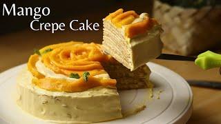 Mango Crepe Cake | Eggless Cake Recipe | Food Breaker