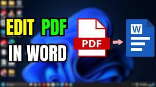  How To Edit PDF In Word 2025 | The Easiest Way to Edit PDFs!