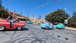 Ride on Luigi's Rollickin' Roadsters at Disneyland Cars Land California Adventure