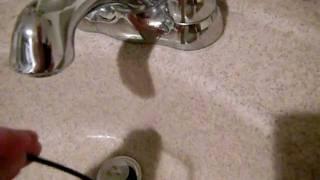 UNCLOG A SINK DRAIN HOME MADE ZIP TIE TRICK CLOGGED DRAIN