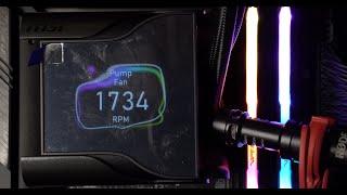 MSI MEG Core Liquid S360 pump whining / high-pitched noise issue demo and quick diagnosis.