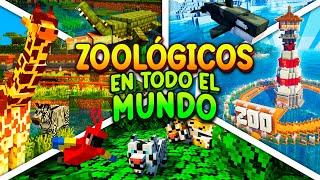 Construí ZOOLÓGICOS por TODO el MUNDO en MINECRAFT  PELÍCULA COMPLETA