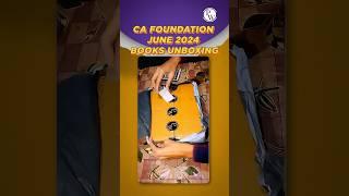 CA Foundation June 2024 Books Unboxing #PW #Shorts #CAFoundationBooks