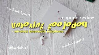 unboxing  goodojoq wireless bluetooth earphone | airpods 3 dupe??