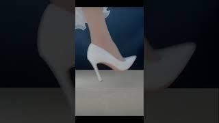 Step in Style : Luxurious White stilettos High Heels #ytshorts #newstock #highheels #heel #shoes