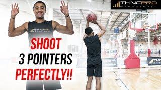 How to Shoot a 3 Pointer PERFECTLY!!! Basketball Shooting Drills