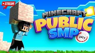 Minecraft SMP LIVE || PUBLIC SMP 24/7 JAVA + BEDROCK || FREE TO JOIN #live #smp #minecraft