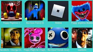 Poppy Playtime Mark Gas 3,Rainbow Friends 2,Roblox,Poppy Playtime,Nextbots Obunga,Poppy 2,Rainbow