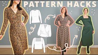 PATTERN HACKING my fall wardrobe | How to hack sewing patterns into new styles with simple mods