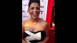 Natalia Villaveces #TwitterHellos from the RedCarpet Latin Billboards 2011!