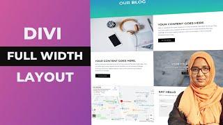 How to make a row full width in divi theme