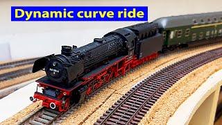 My model railroad dream layout: Superelevation in the track curve (English subtitles)