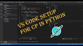 VS Code setup for competitive programming in python.