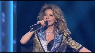 Shania Twain performs at 2023 Walmart Associates' Celebration in Fayetteville, Arkansas