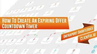 Ontraport - How To Create An Expiring Offer Countdown Timer