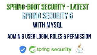 Spring Security 6 with Spring Boot 3: Admin & User Login, Roles & Permissions: Latest