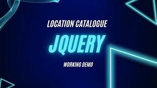 Location Catalogue Working Demo | CRUD Operations