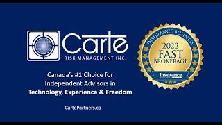 Carte Risk Management Inc. is Insurance Business Canada's Fastest Brokerage for 2022.