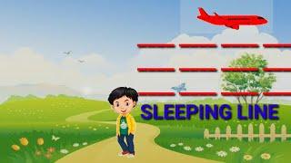 Sleeping line|| how to draw sleeping line