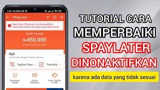 CARA MEMPERBAIKI SPAYLETER DINONAKTIFKAN KARENA ADA DATA YANG TIDAK SESUAI!!