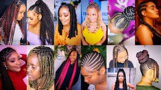80 + BRAID STYLES FOR BEAUTIFUL WOMEN #2022 NOW TRENDING | BRAIDED CORNROW HAIRSTYLES FOR LADIES