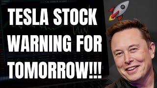 TESLA STOCK WARNING FOR TOMORROW!!! TSLA, SPY, ES, QQQ, NVDA, & AAPL WARNINGS & PREDICTIONS! 