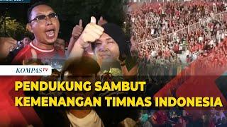 Riuh! Beginilah Momen Pendukung Timnas Indonesia Sambut Kemenangan atas Arab Saudi