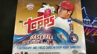 2018 TOPPS UPDATE JUMBO BOX! OHTANI, SOTO, ACUNA ROOKIE CARDS!