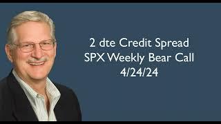 2 dte Credit Spread Trade