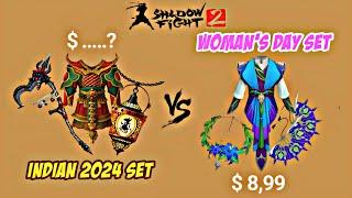 Indian 2024 Set vs Woman's Day 2024 Set || Shadow Fight 2
